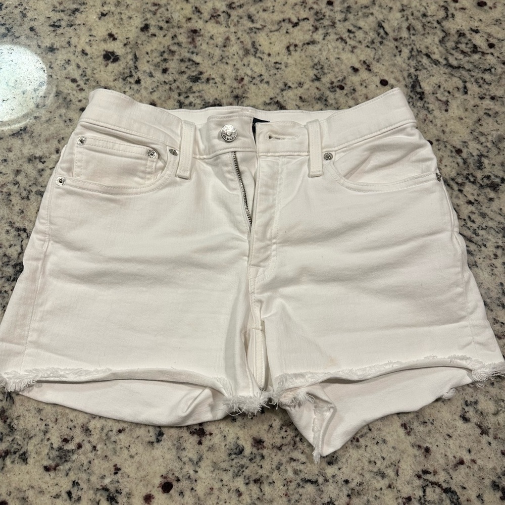 J. Crew White Denim Shorts